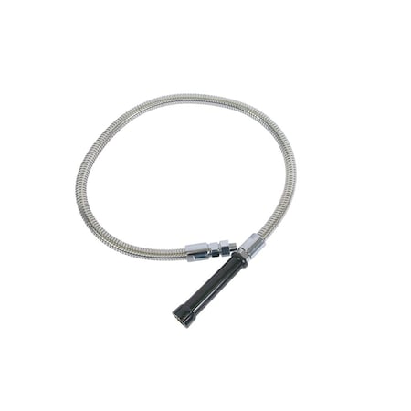 Bk Resources Mini Pre-Rinse 15" Stainless Steel Spray Hose, Includes Universal Adapter BKH-15-G
